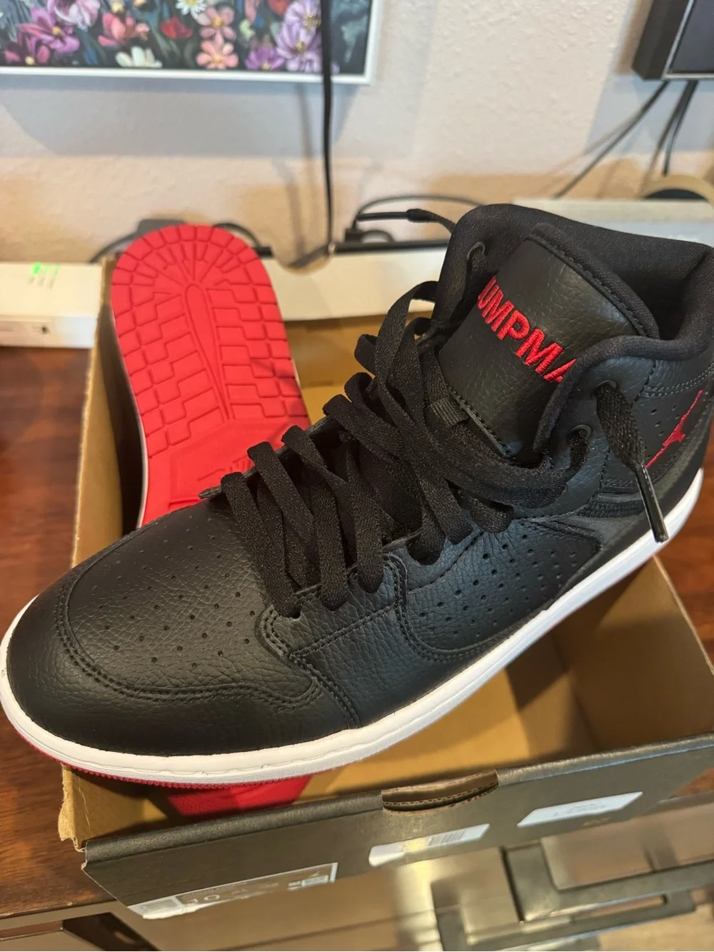 Nike Air Jordan Access Black Gym Red White Men’s Size 10